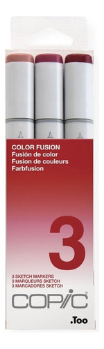 Marcadores Copic Sketch Color Fusion Set Numero Tres