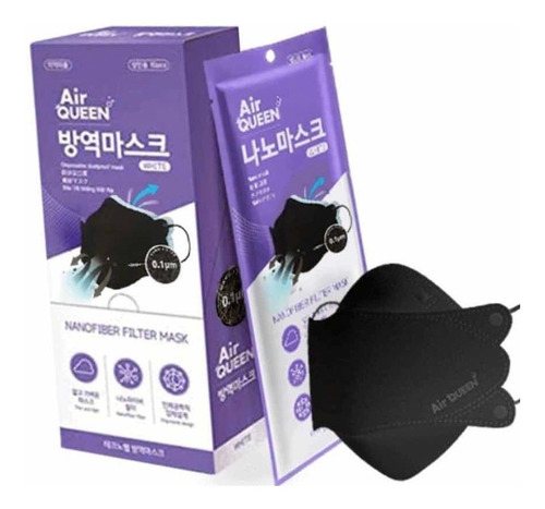 Cubrebocas Coreano Airqueen Fda Nano Fibra Lavable (20pz)