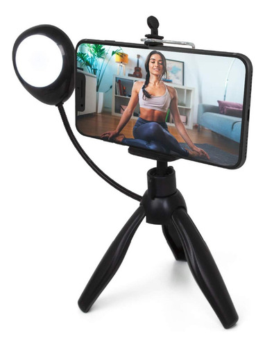 . Estudio Creador De Contenido For Selfies Con Luz Led Y