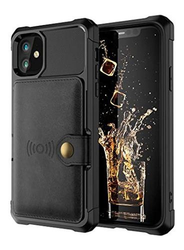 Funda Compatible Con iPhone 11, Para Tarjetas De Crédito