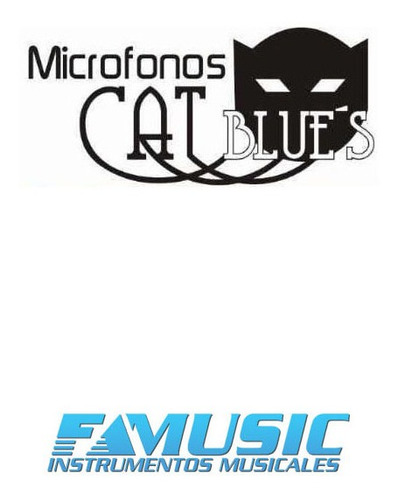 Imagen 2 de 11 de Microfono Acordeon Cat Blues Ab403 Condenser X 3 Cardioide