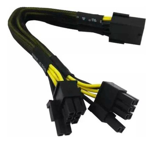 Cable Adaptador Splitter Cpu 8 A 2x Pcie 8 Pin (6+2) 