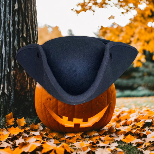 Halloween Pirata Chapéu Lenço Tricórnio Pirata Chapéu