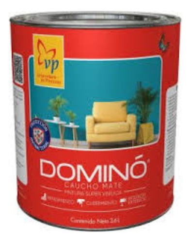 Pintura Doble Blanco Galon Domino Vp 4138