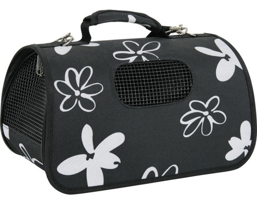 Kennel Pequeño Plegable Perro/gato, Verde Oliva Y Flores (Usado)