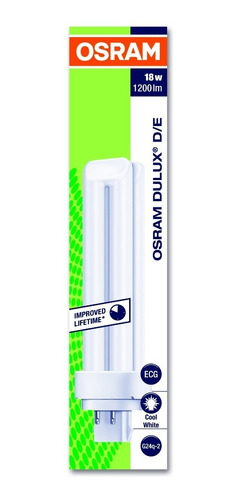 Osram - Lampada Fluorescente Dulux D/e 18w 840 4p Kit 10 Pçs