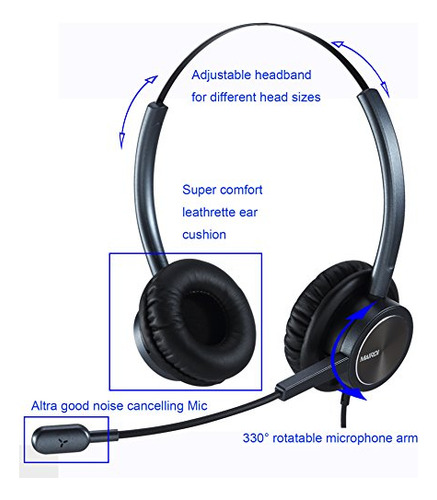 Auriculares Usb Con Micrófono De Cancelación De Ruido Y