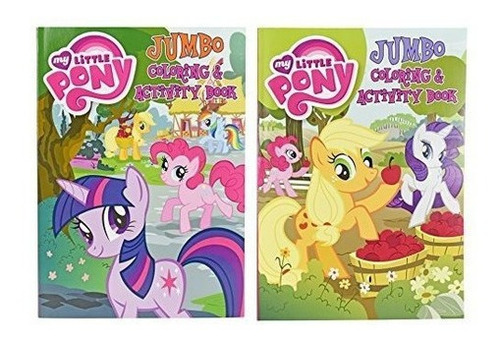 Juego De 2 Libros Para Colorear De My Little Pony Jumbo: