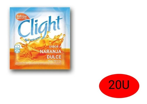 Jugo En Polvo Clight  Naranja Dulce X 20u Oferta - Sr Goloso