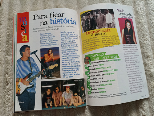 Revista Carícia C/ Cameron,moscovis,piovani,matheus,heinrich (Usado)