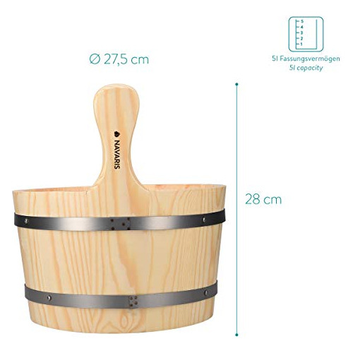 Cubo De Sauna De Madera Cucharón - Accesorio Esencial ...