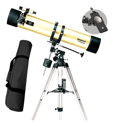 Telescopio Tasco Luminova 114 Eq + Soporte Celular + Estuche