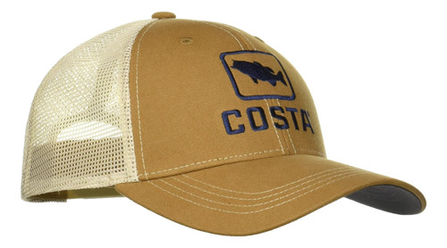 Gorra Camionero Unisex Adultos Costa Del Mar, Marrón Trabajo