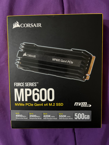 Ssd Nvme Corsair Mp600 Force Series 500 Gb Negro