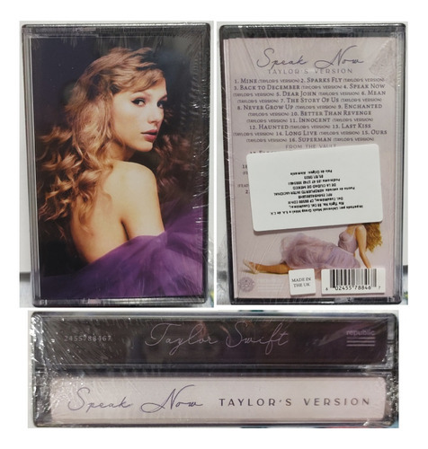 Taylor Swift - Fale agora | Versão de Taylor | Cassette Kct
