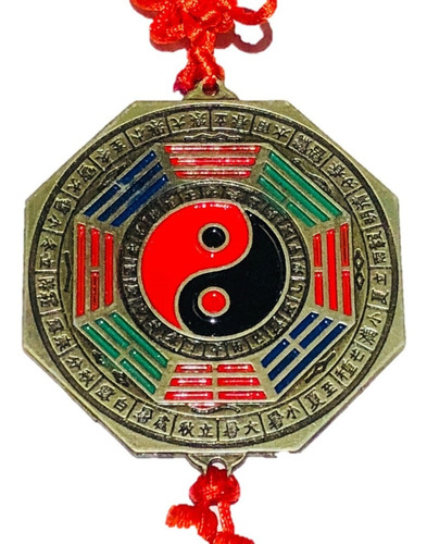 Escudo Protector Hogar Espejo Pakua Bagua 7 Cm Metal Ying