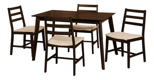 Comedor Olivia Chocolate Hogar Merendero Set Comedor Mueble