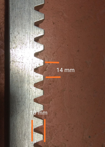 Imagen 2 de 2 de Cremallera Metalica De Portón Eléctrico.