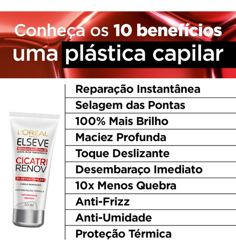 Imagem 6 de 8 de Leave-in Reparação Total 5 Loreal Elseve Cicatri Renov 50ml