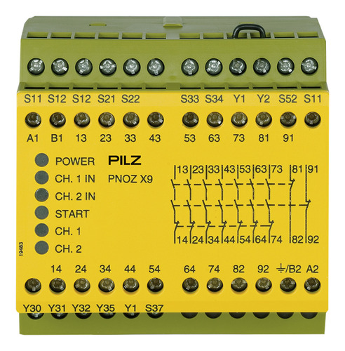 Relevador De Seguridad Pnoz X9 24vac 24vdc Pilz 774609