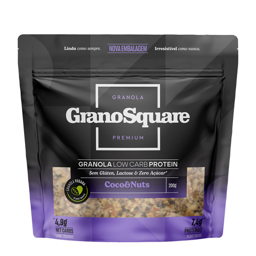 Granola Low Carb Coco + Nuts 200g Granosquare