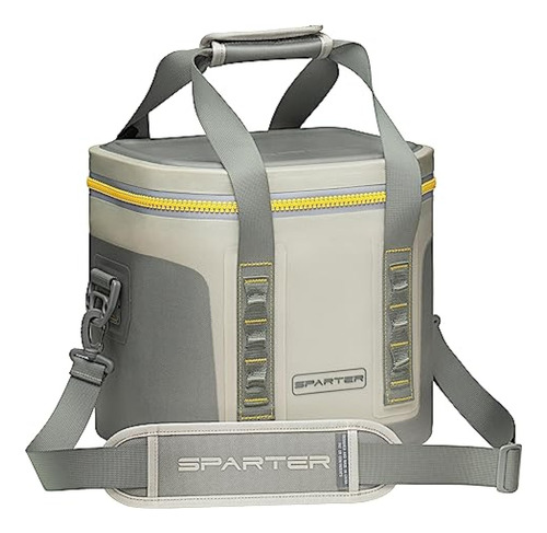 Portable Soft Cooler 12 Cans, Ip68 Tizip Leak-proof Zipper