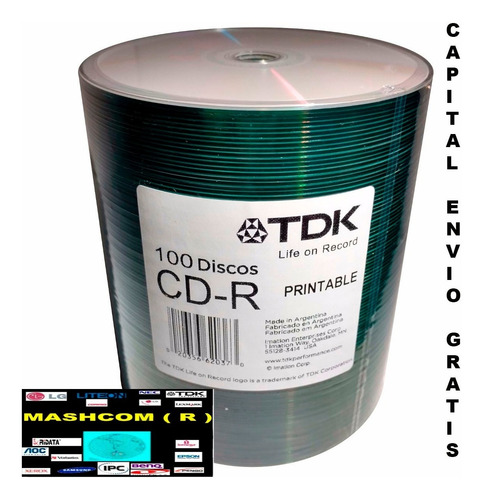 Cd Virgen Tdk Printable X 100-( Envio Por Mercadoenvios )