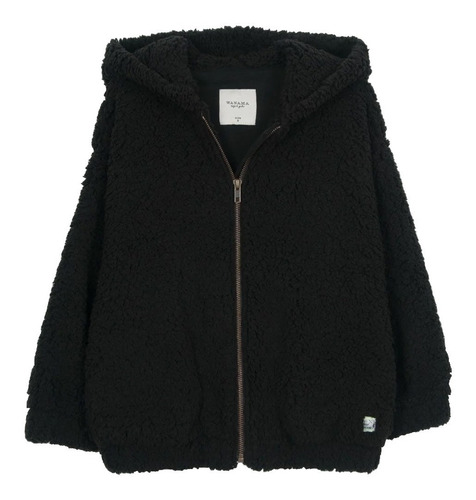 Campera Corderito Niño Wanama Bobby Boys Negro