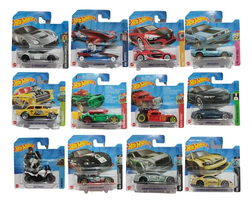 Kit com 15 carrinhos Hot Wheels Mattel - Modelos sortidos sem repetição