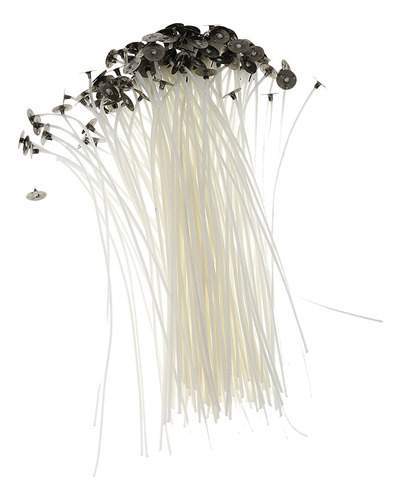 100 Mechas De Algodón Sin Núcleo De 20 Cm Para Hacer Velas C
