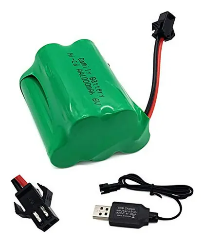 Batería Recargable 6v Ni-cd ® Con Conector Sm