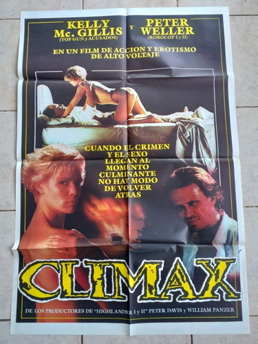 Antiguo Afiche Cine - Climax - Kelly Mc Gillis *