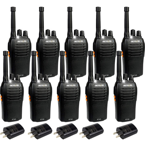 Retevis Rt46 Walkie Talkie Recargable Para Adulto Radio 2 Aa