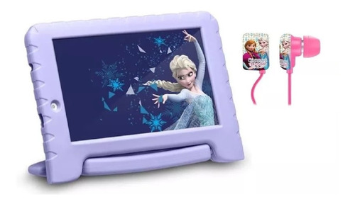 Tablet 16gb Capa Emborrachada Frozen Com Fone Gratis