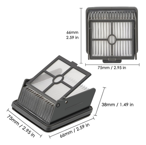Kit De 5 Filtros Hepa Compatibles Dreametech H11/h12