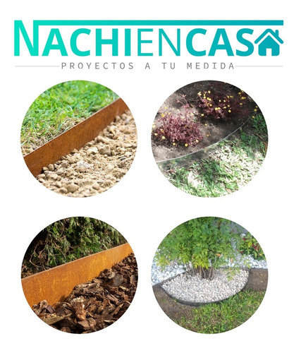 Imagen 6 de 10 de Fleje 65mm De Chapa Para Bordes De Canteros Y Caminos Oxido