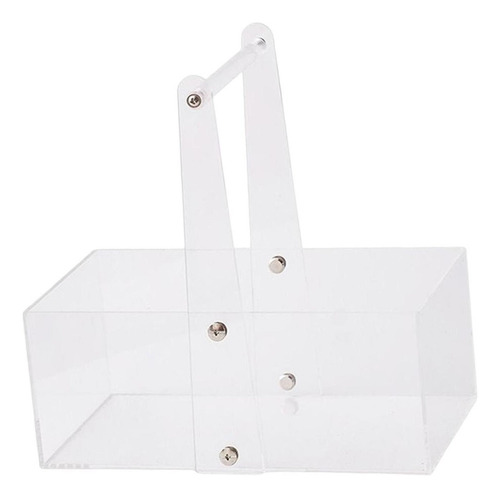 Caja De Flores De Acrílico Arreglos De Flores Cesta