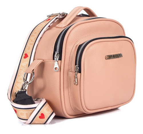 Imagen 2 de 6 de Bolso Bandolera Dama Sintetico Regulable Citadina Moda Brena