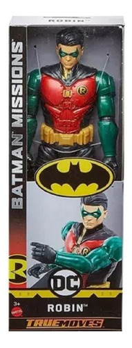 Boneco Robin Truemoves Coleção Batman Mission Dc Figura 30cm