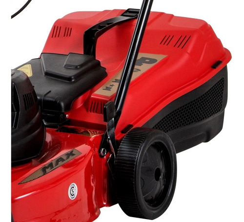 Cortadora de pasto eléctrica Petri 3005033 con bolsa recolectora de 1 hp y 220V color rojo/negro