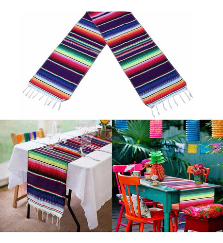 Mantel Mexican Blankets Para Mesa Decorativa Estilo Mexicano