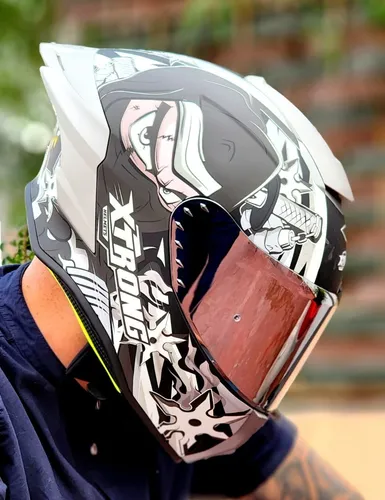 Casco Para Moto Biker Deportivo Xtrong Certificado Yamaha Env o