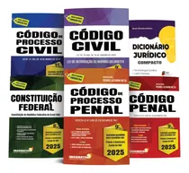 Comprar Combo Constituição + Código Civil + Código De Processo Civil + Código Penal + Código De Processo Penal 2025 Atualizados + Dicionário Compacto Jurídico - Legislação Seca