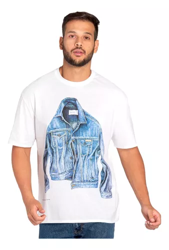 aguacero Leyenda Pisoteando Playera Calvin Klein Blanca | MercadoLibre 📦