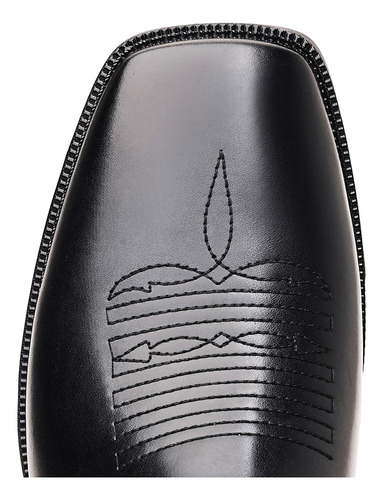 Botas Vaqueras Hombres Hombre Casuales Con Punta Cuadrada