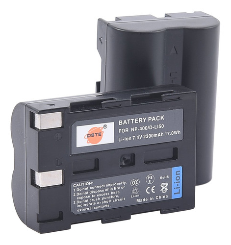 Replacement For 2x Li50 Li Ion Bateria Para Pentax K10