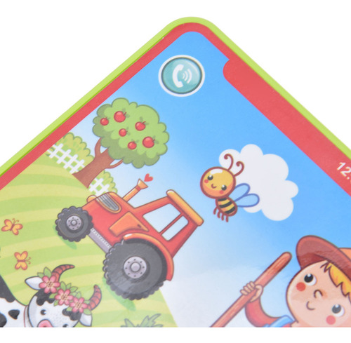 Tableta De Aprendizaje Para Niños, Patrón De Dibujos Animado