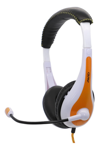 Avid Ae-36 Auriculares Estereo Naranja Con Microfono Boom (p