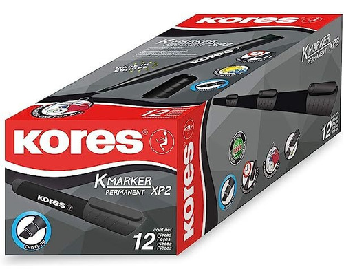 Marcador Permanente Kores Caja X 12