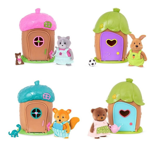 Li'l Woodzeez Mini Casa Bellota Con Muñeco Figura Sorpresa